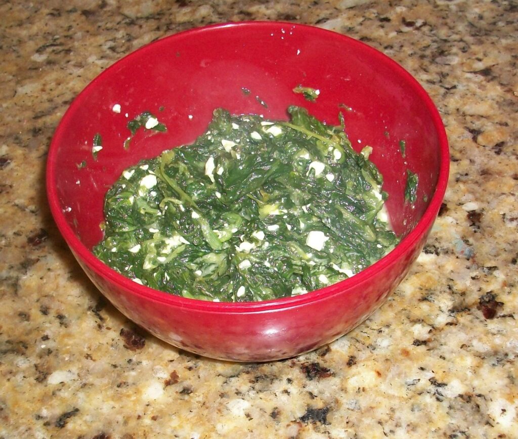 lemon feta spinach