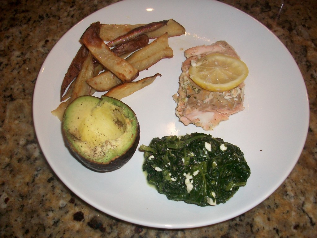 salmon dinner