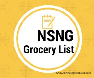 NSNG Grocery Shopping List