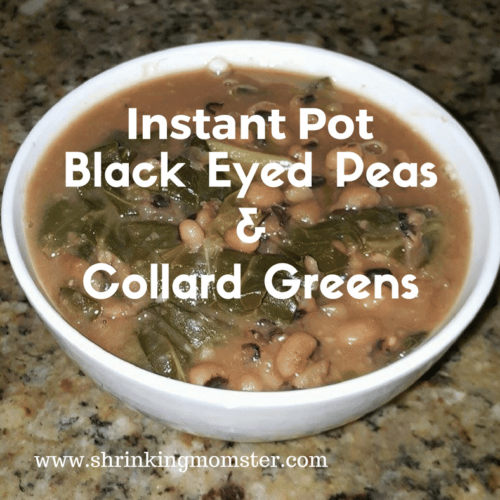 Instant Pot black eyed peas and collard greens