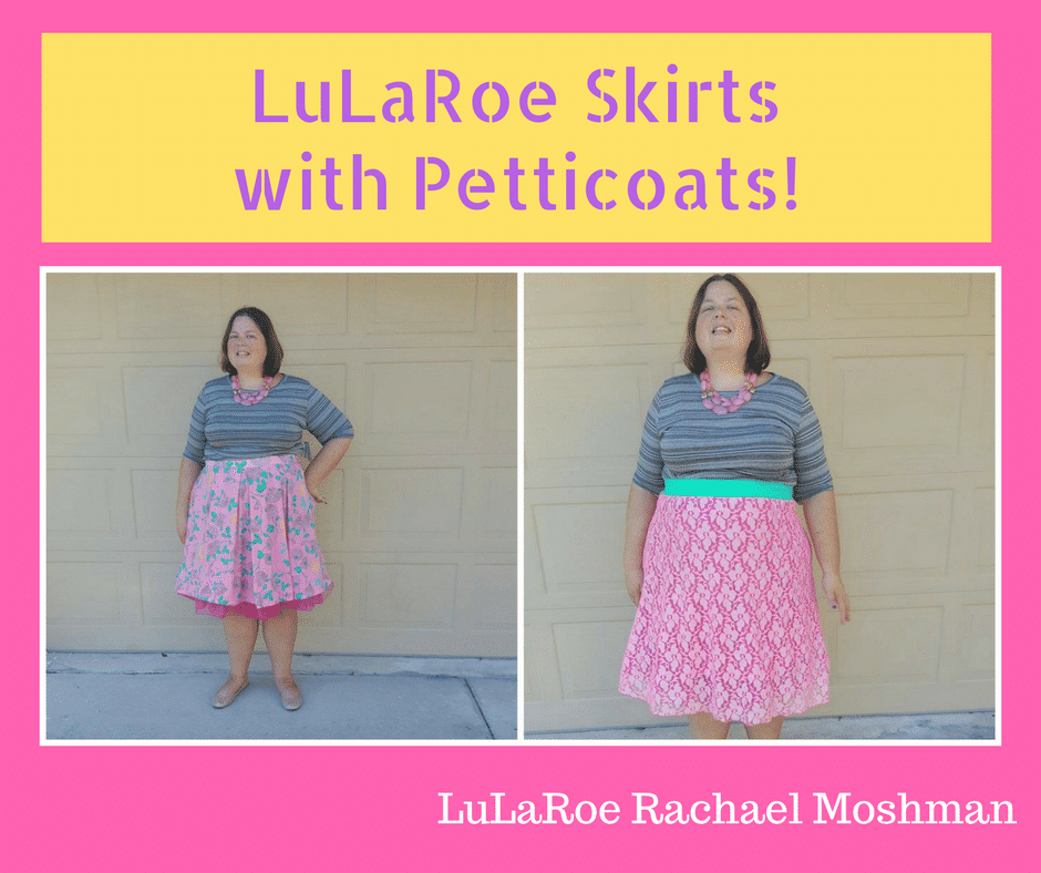 LuLaRoe skirts with petticoat