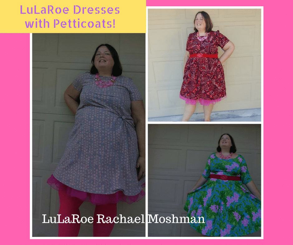 LuLaRoe dresses with petticoats