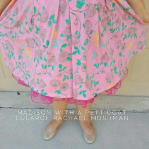 LuLaRoe Madison skirt with a petticoat