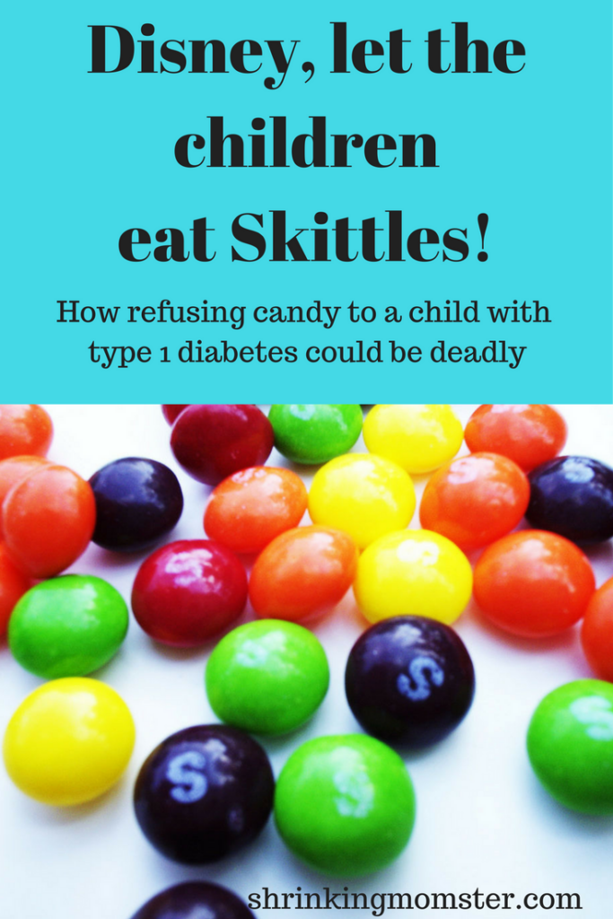 Disney, let the children have skittles! #t1d #disneydiabetesdisaster