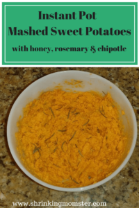 Instant Pot Mashed Sweet Potatoes with honey, rosemary and chipotle