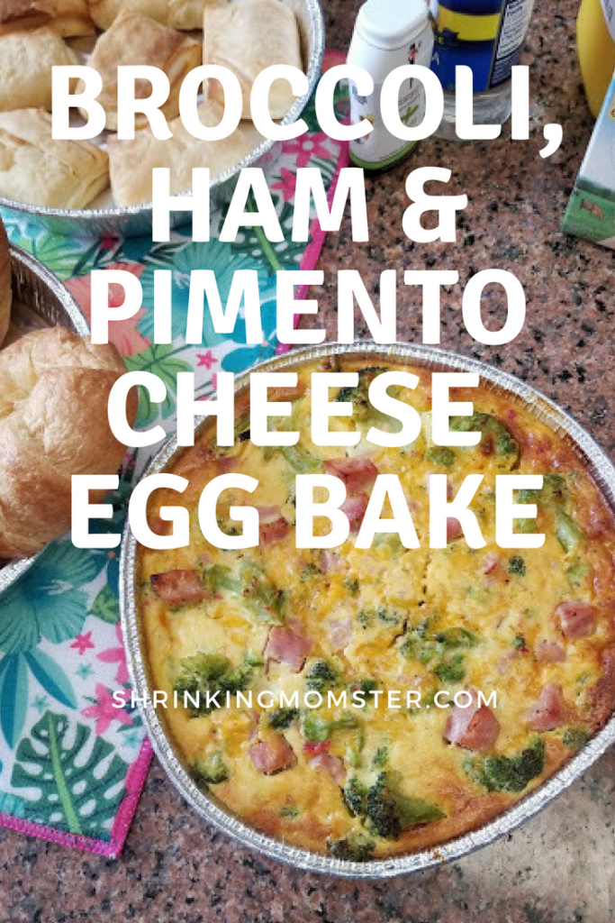 Broccoli, ham and pimento cheese crustless quiche 