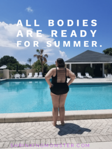 Summer body in plus size bathing suit