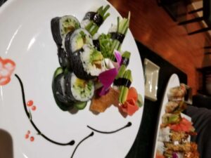 Pretty veggie sushi
