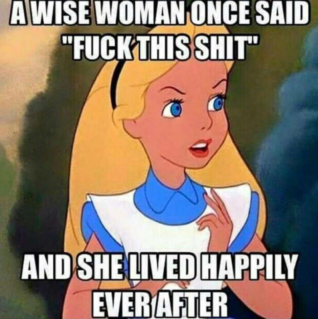 Alice is out of fucks. LIfe after divorce.