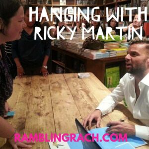 Rambling Rach hanging with Ricky Martin