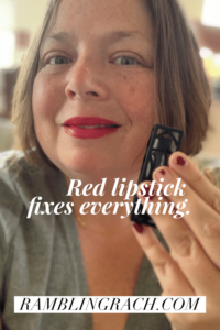 Red lipstick is magic