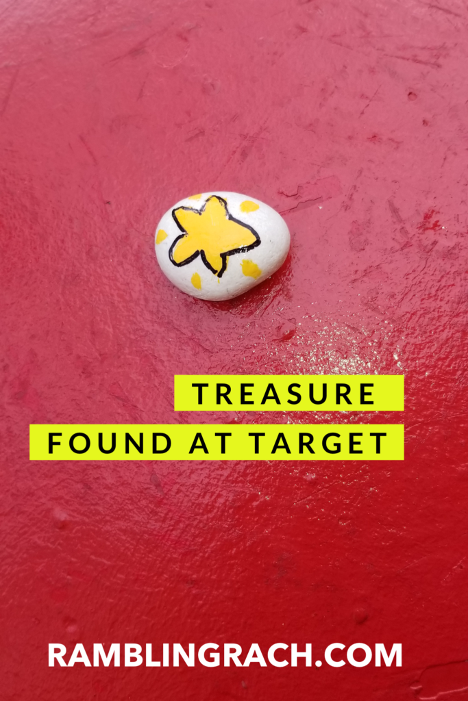 Painted rock treasure found at Target