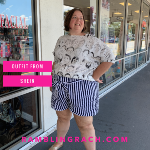 Shein review: Plus size shorts and blouse