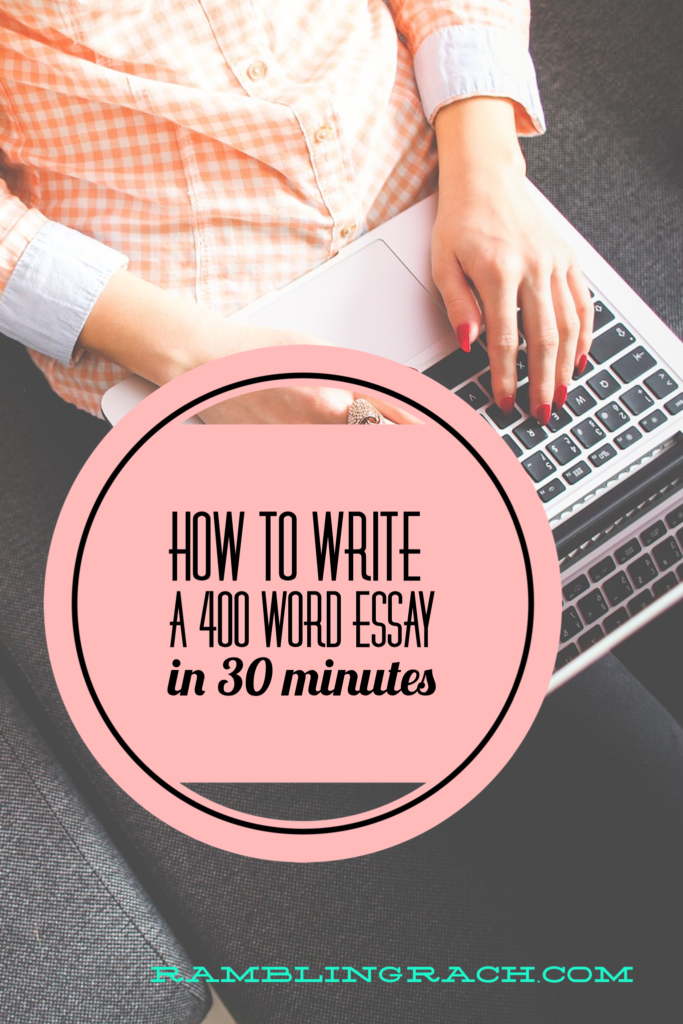 how to write an essay in 30 minutes