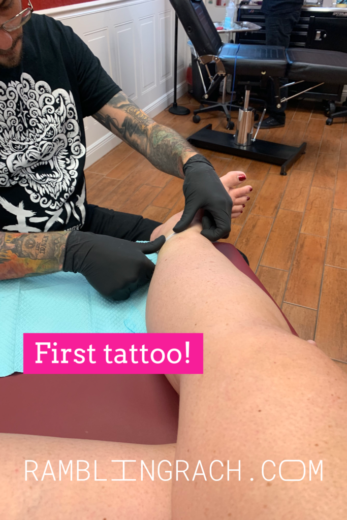 Getting my first tattoo 