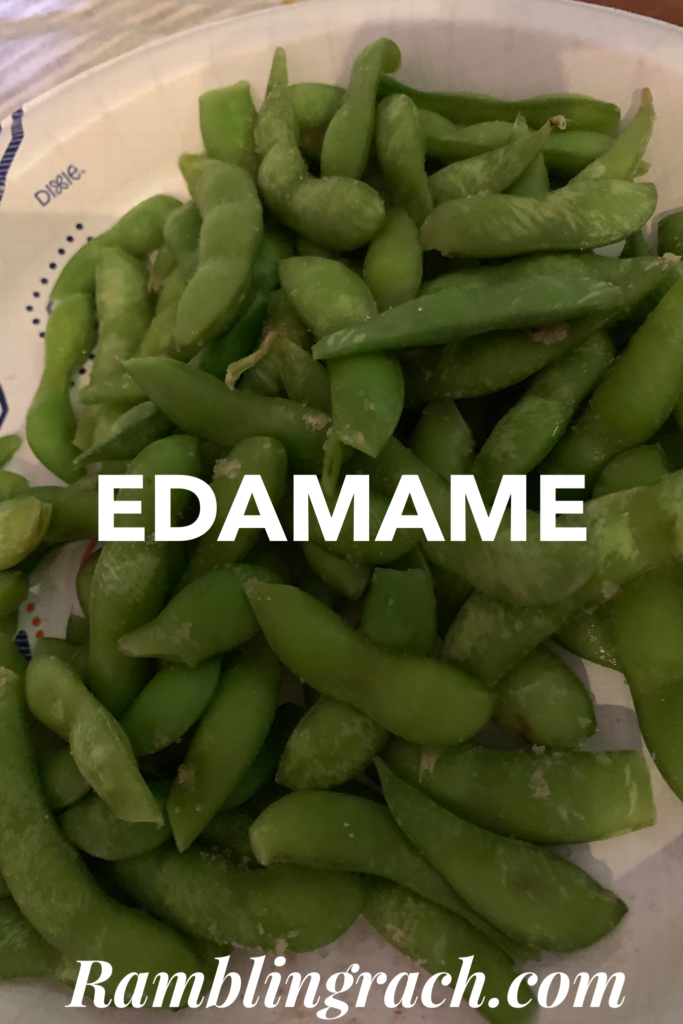 Edamame with pink Himalayan sea salt 