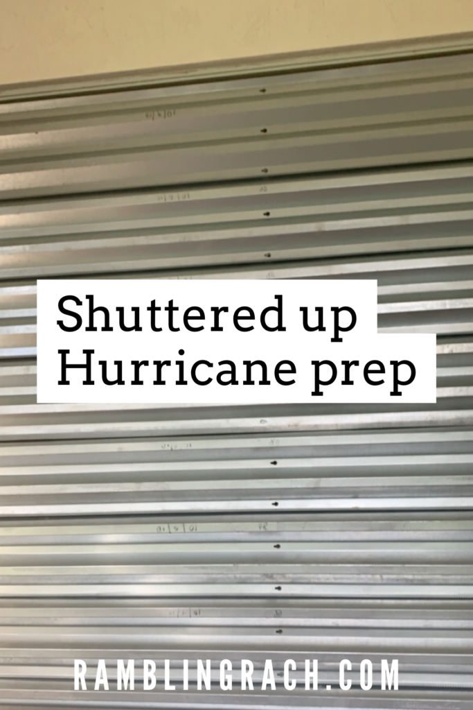 Hurricane prep shutters
