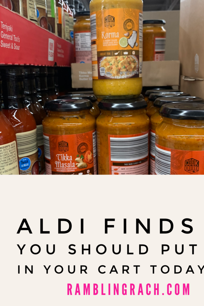 Aldi Indian Sauces make quick, easy, yummy meals. 