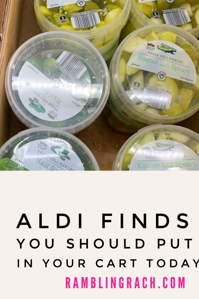 Aldi pickles are a must!