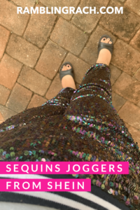Plus size sequins pants from Shein