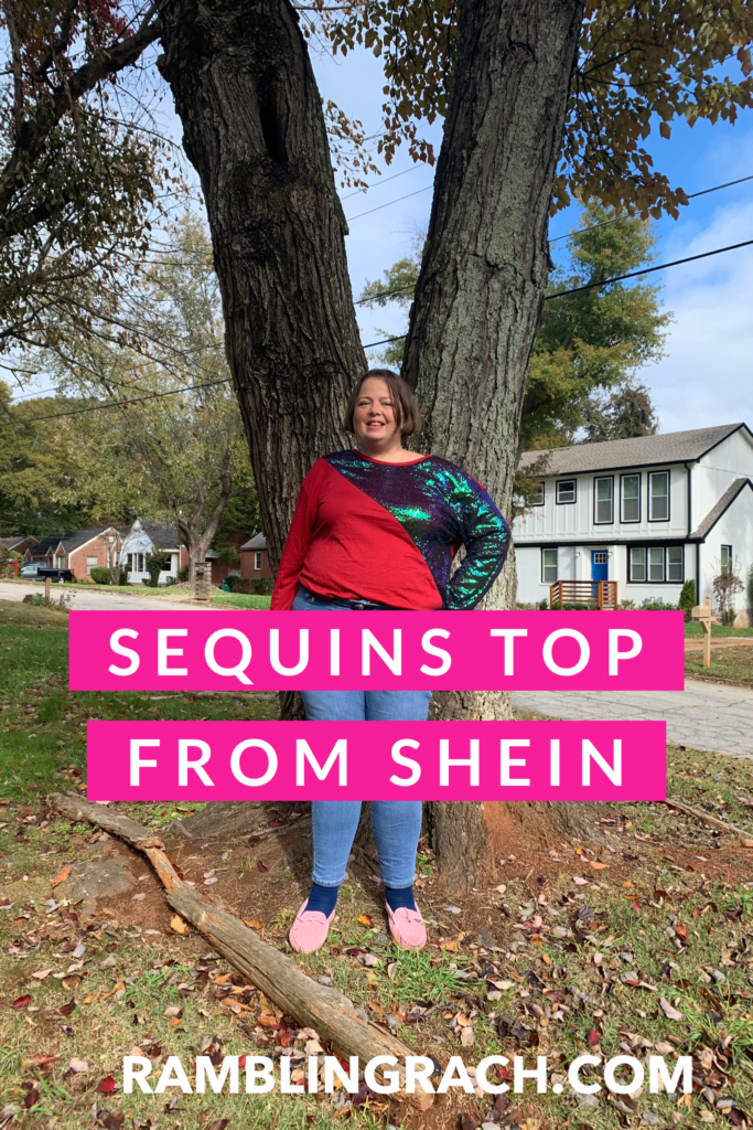 Sequins top by Shein