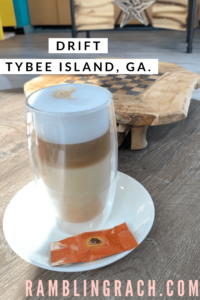 Latte at Drift Tybee Island, Georgia