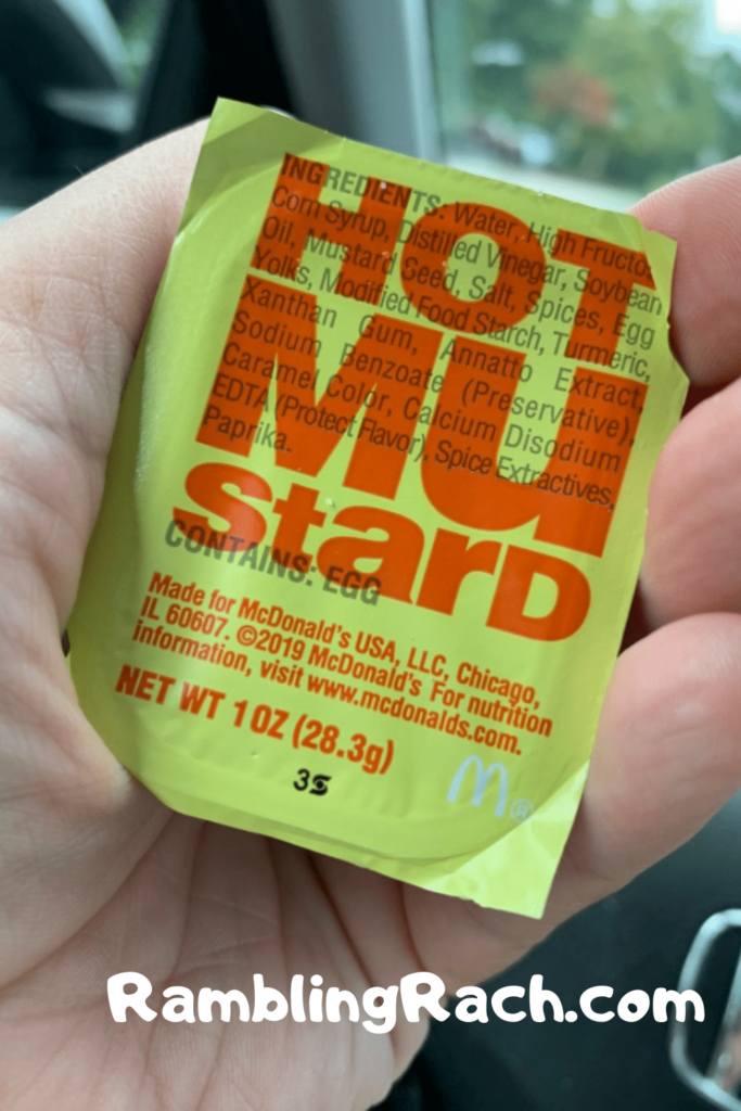 McDonald's hot mustard 