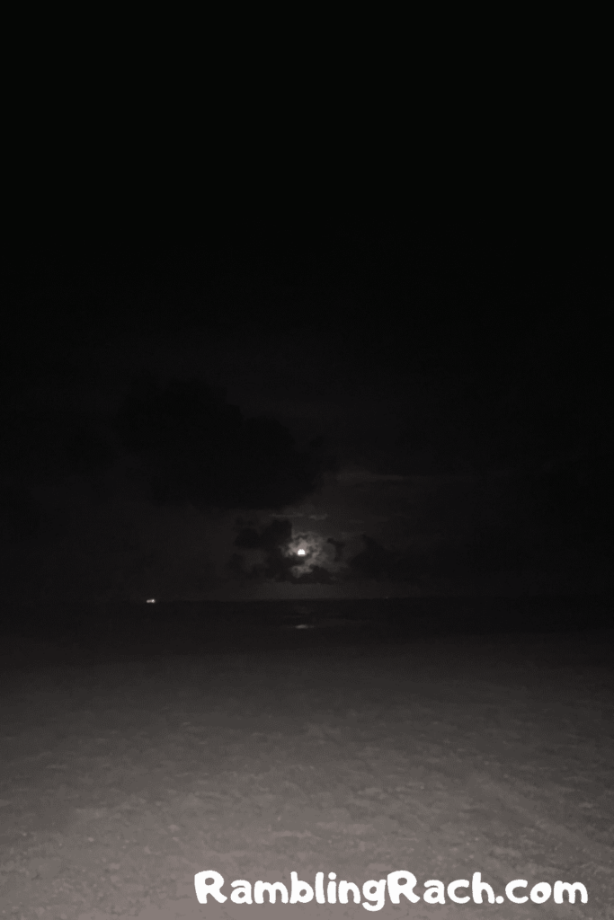 Tybee Island, Ga. beach full moon