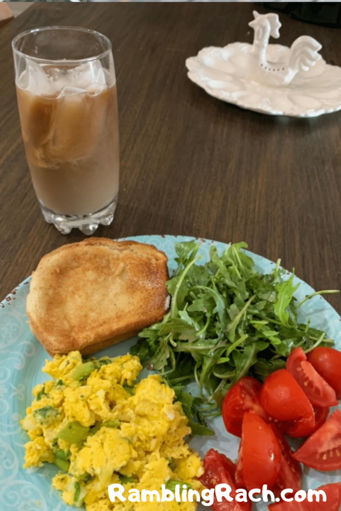 Eggs with boursin cheese and chives