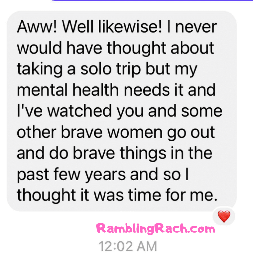 Rambling Rach blog reader asks for plus size fashion recommendations for Las Vegas trip because she's been inspired by healing and bravery. You never know who or how your healing, trauma, and mental health stories will touch! 