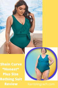 Green one piece plus size bathing suit