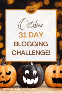 Blogging challenge: Post every day in October!